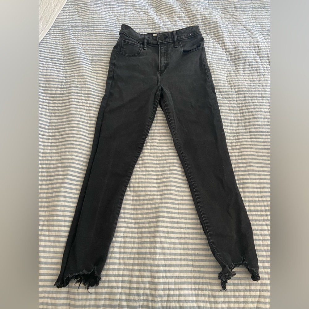 A&F curve love high rise super skinny ankle jeans